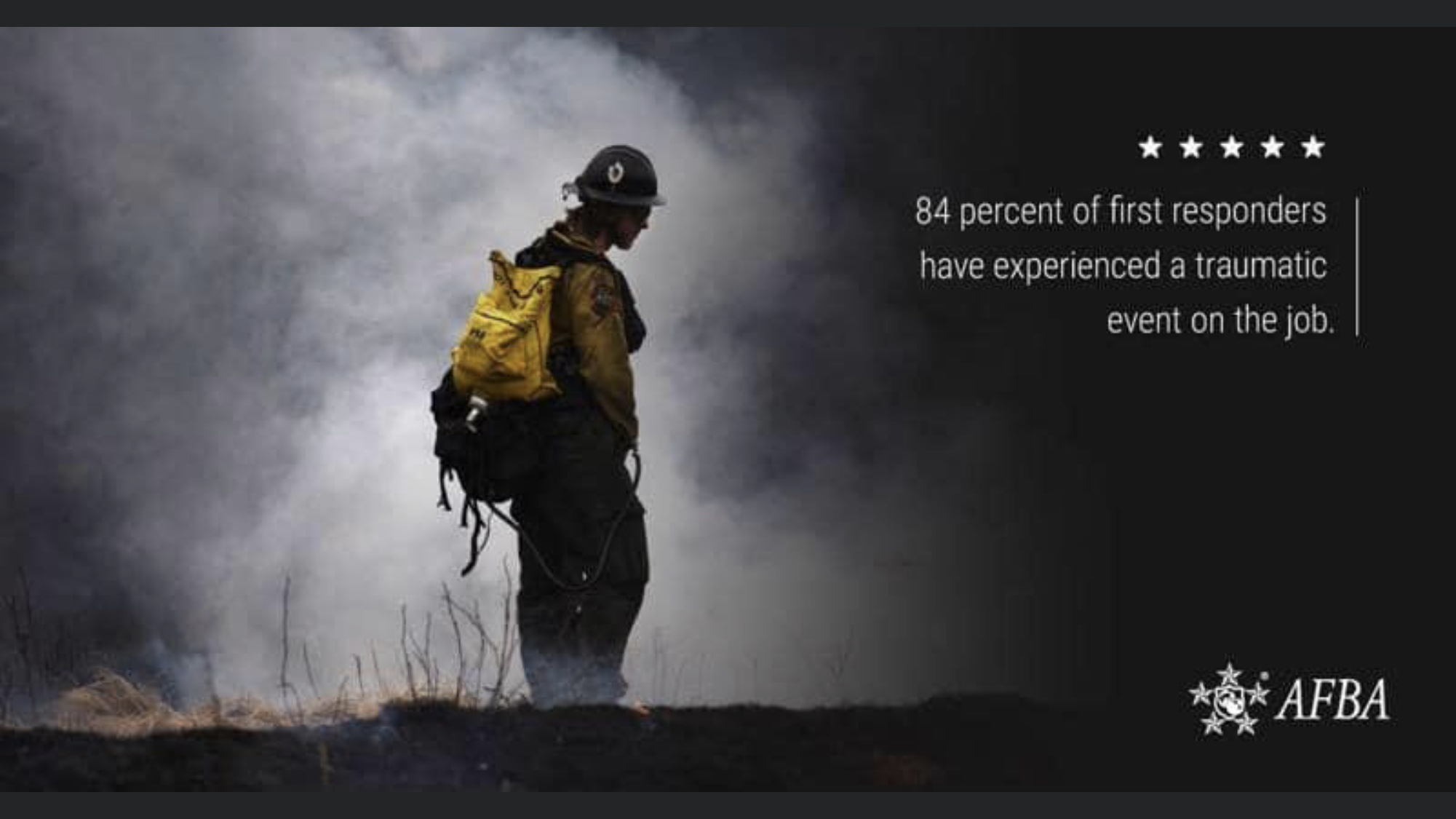 84% of First Responders have experienced trauma
